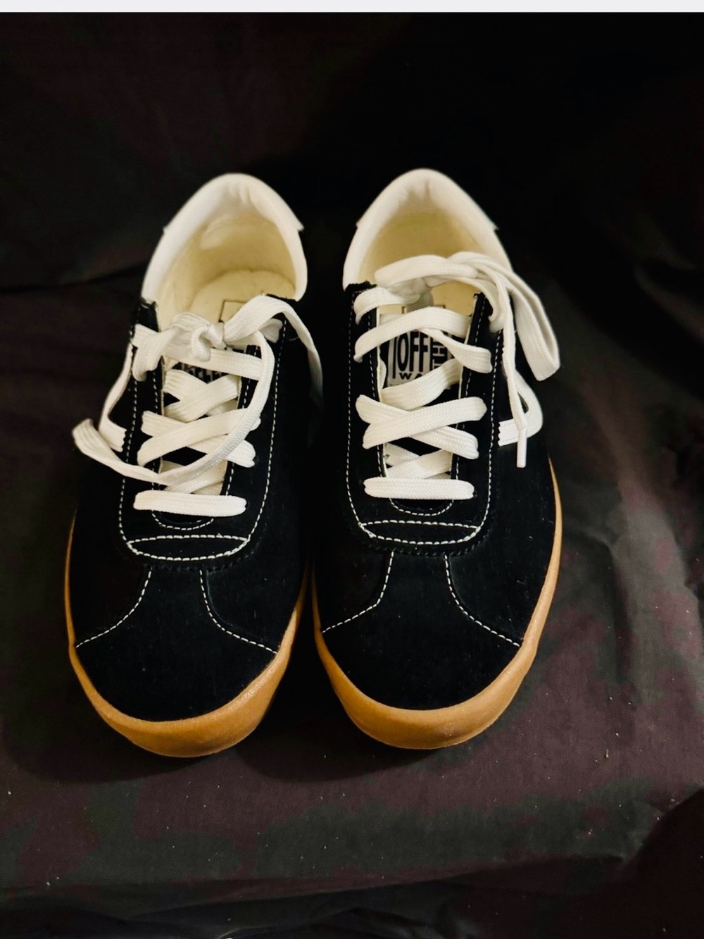 Van’s Classic Sport Low Black Suede Skate Shoes Men's Leather Retro 90s